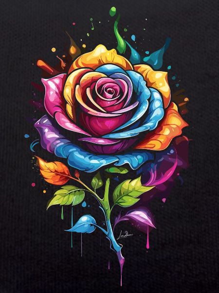 Flower - Rainbow Pink