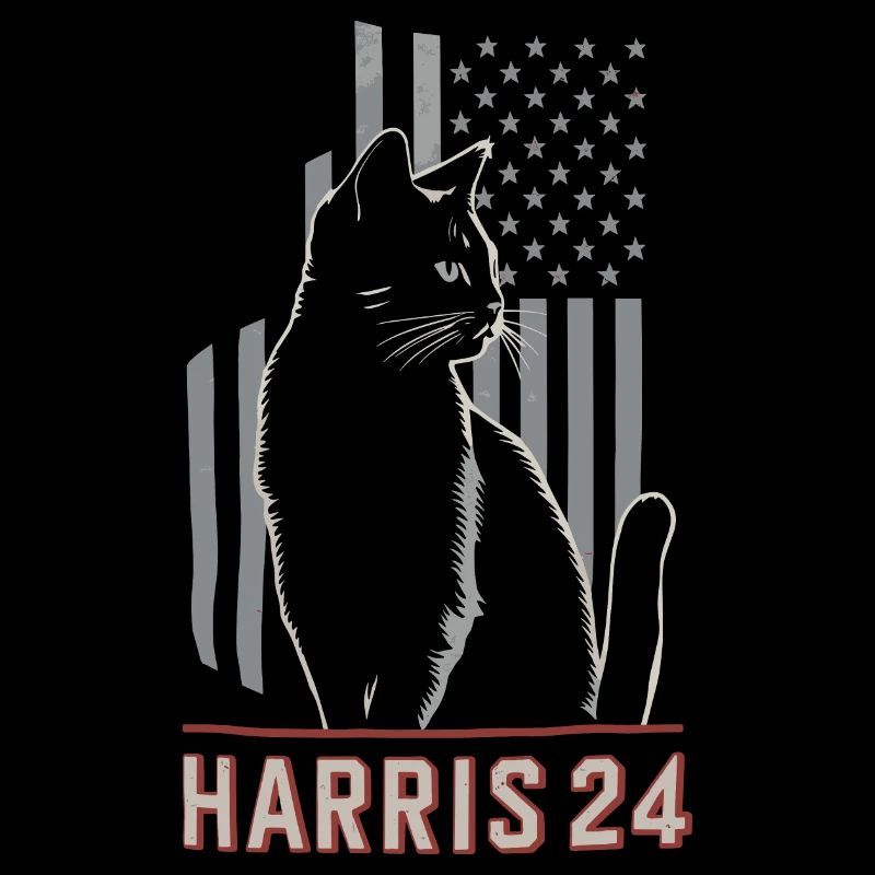 Kamala Harris 24 Cat Lady Supporter
