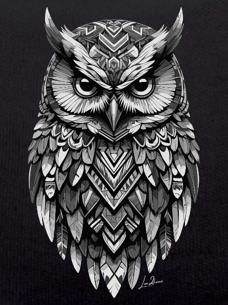 Indian geometric owl