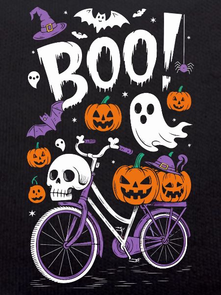 Thème de vélo d’Halloween effrayant