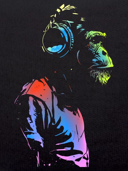 Monkey with Headphones 🎧
