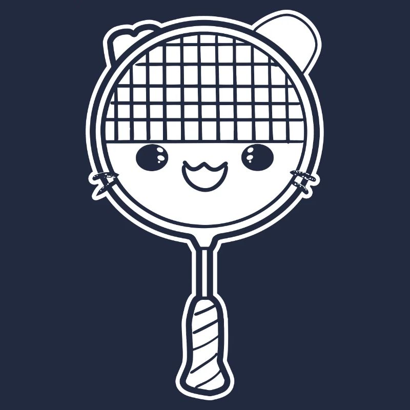 Badmintonschläger Comic Stil