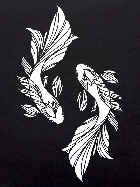 Deux poissons blancs