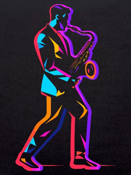 90s saxophone player