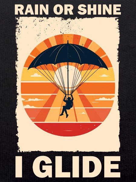 Adventurous Parachute Flight Sunset
