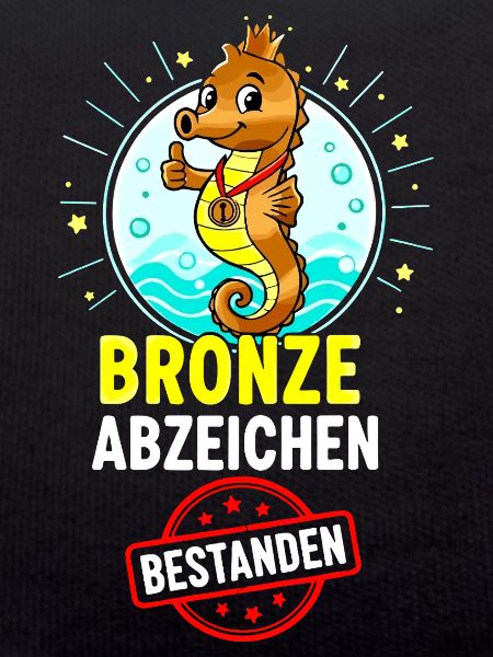 Bronze Seepferdchen Abzeichen 