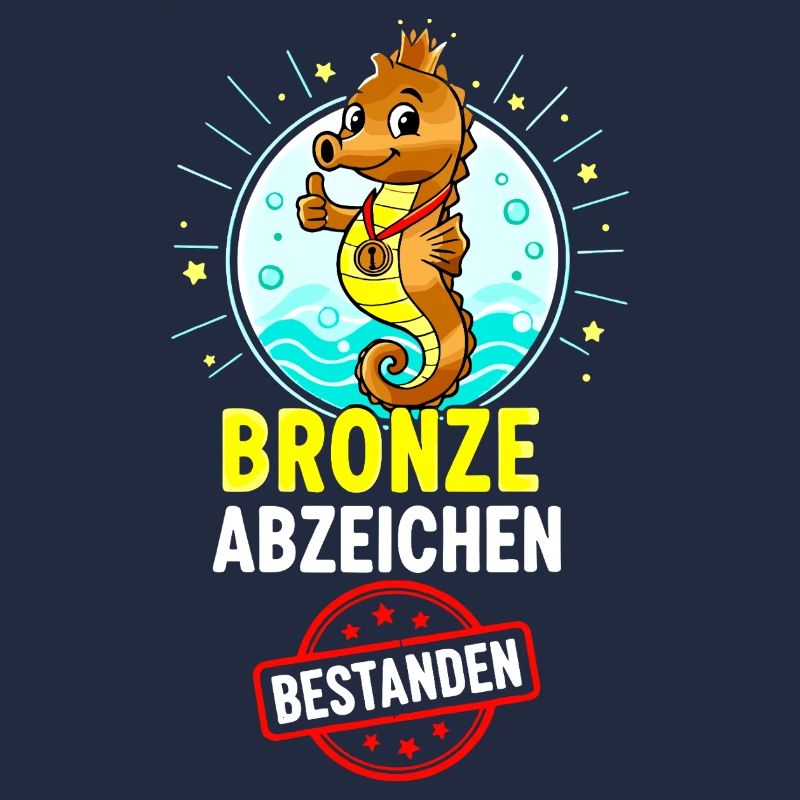 Bronze Seepferdchen Abzeichen 