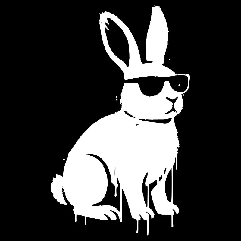 Bunny Graffiti Streetwear Vector