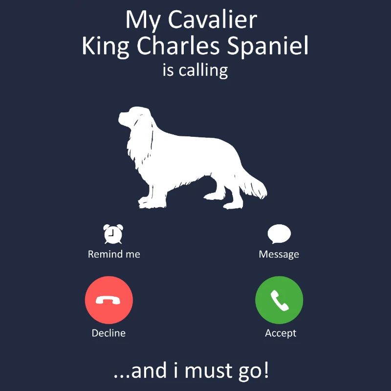 Cavalier King Charles Spaniel ruft Design