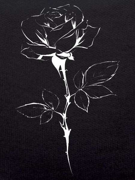 Line Rose Silhouette