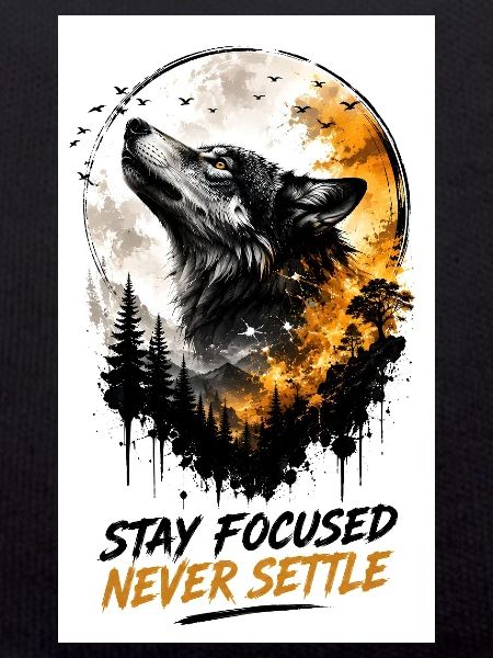 Wolfsfokus Stay Focused Never Settle