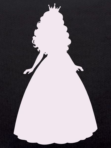 Princess silhouette in lilac