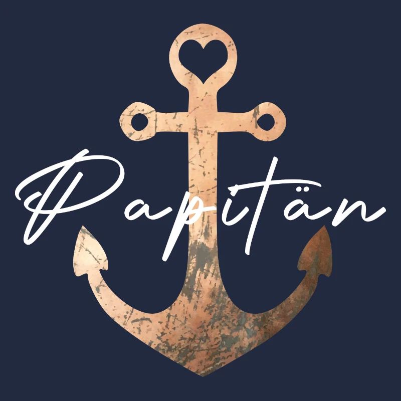 PAPITÄN - Anker - Geschenkidee Papa