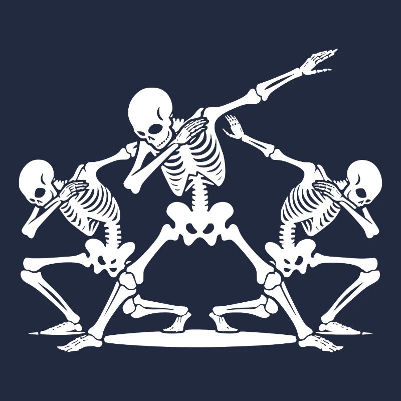 Spooky Dabbing Squelettes d’Halloween