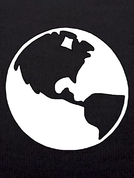 Erdkugel Silhouette