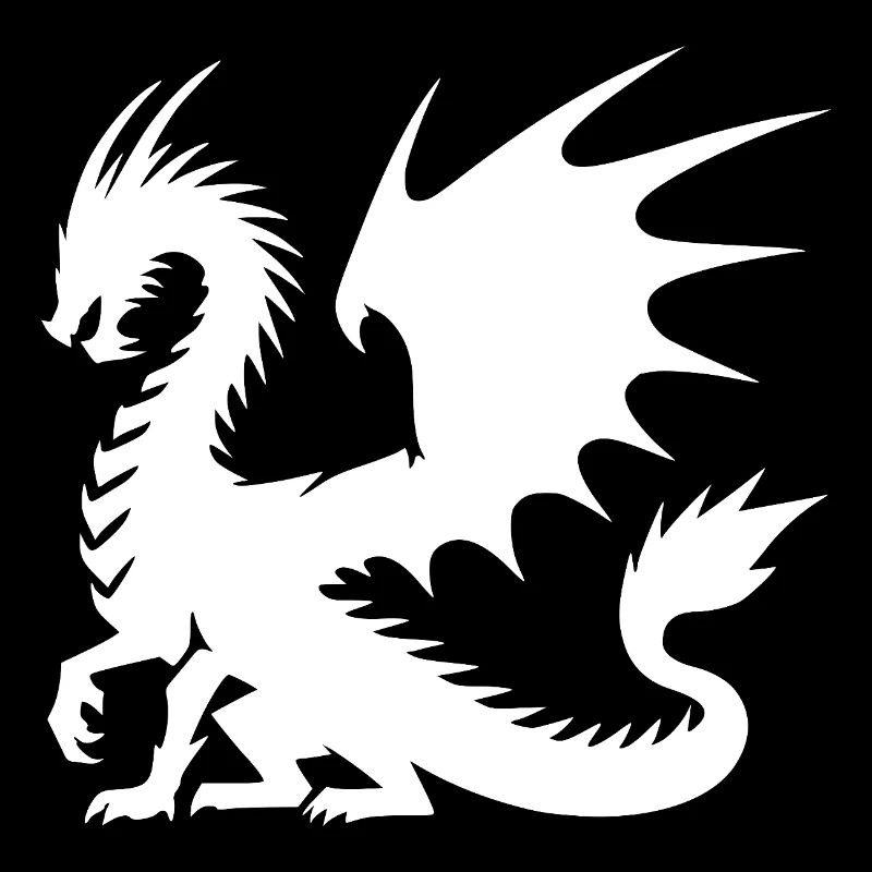 Proud, imposing dragon with large wings
