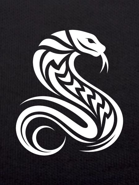 Poisonous Snake Tattoo Style