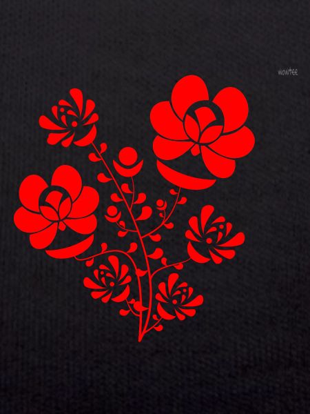 Red folk design #6