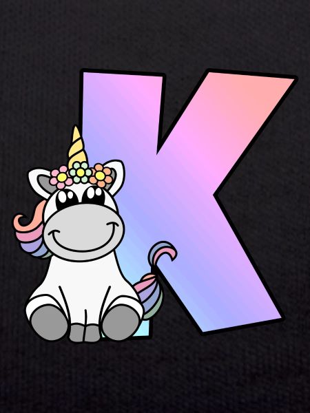 Einhorn Buchstabe K