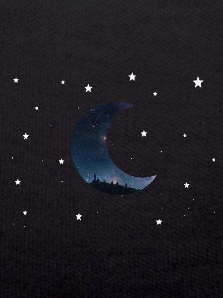moon and stars