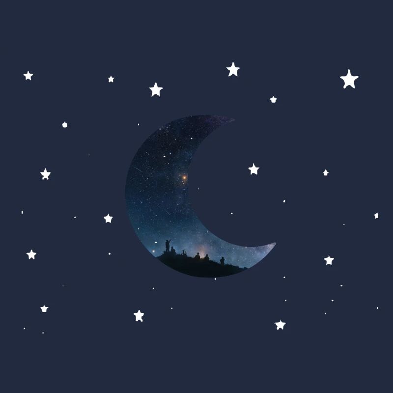 lune et étoiles