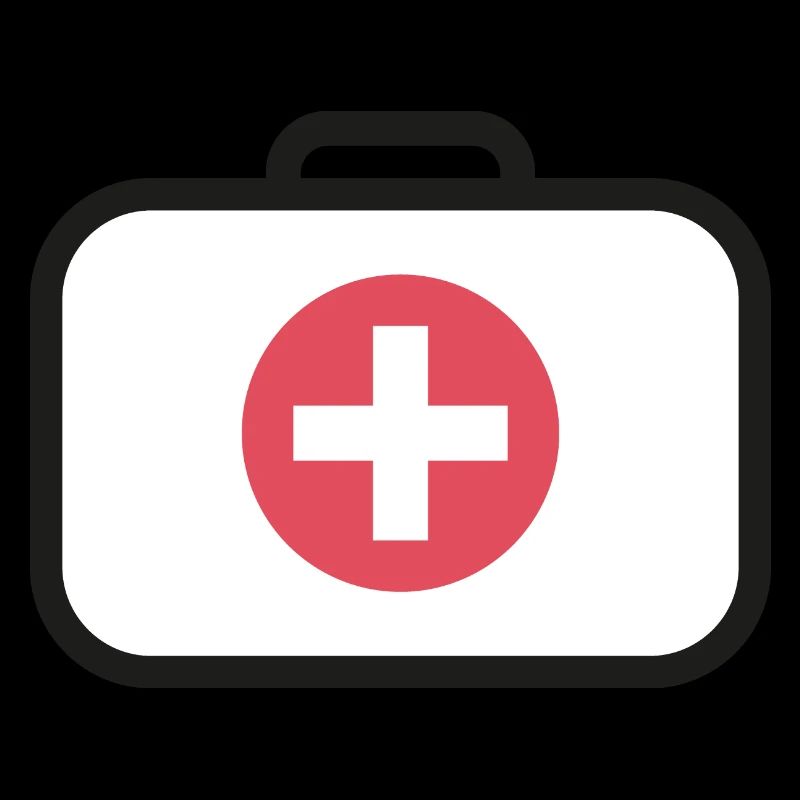 First aid medicine suitcase
