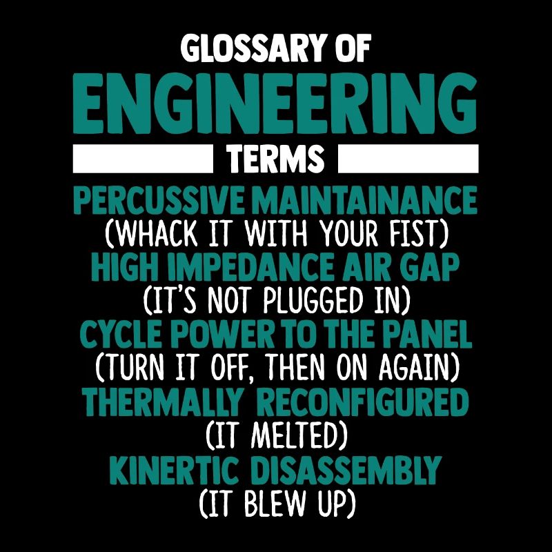 Glossaire des termes d’ingénierie Funny Engineer