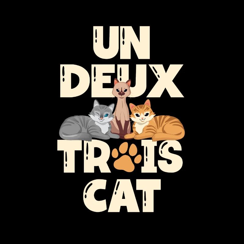 Un Deux Trois Cat Funny Cat Lover