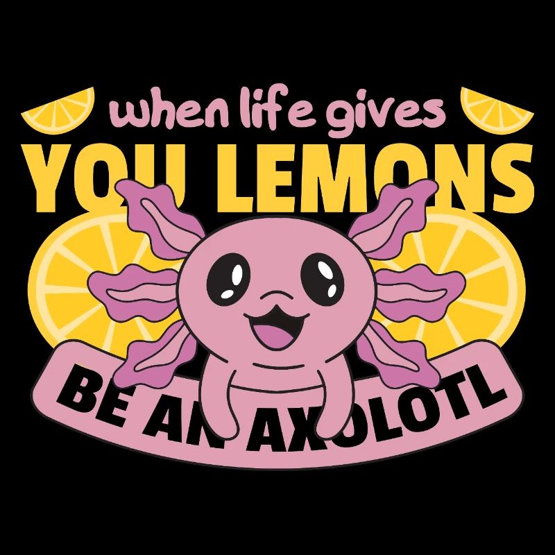 Wenn das Leben dir Zitronen gibt sei ein Axolotl