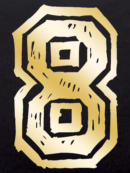 8 Number Gold