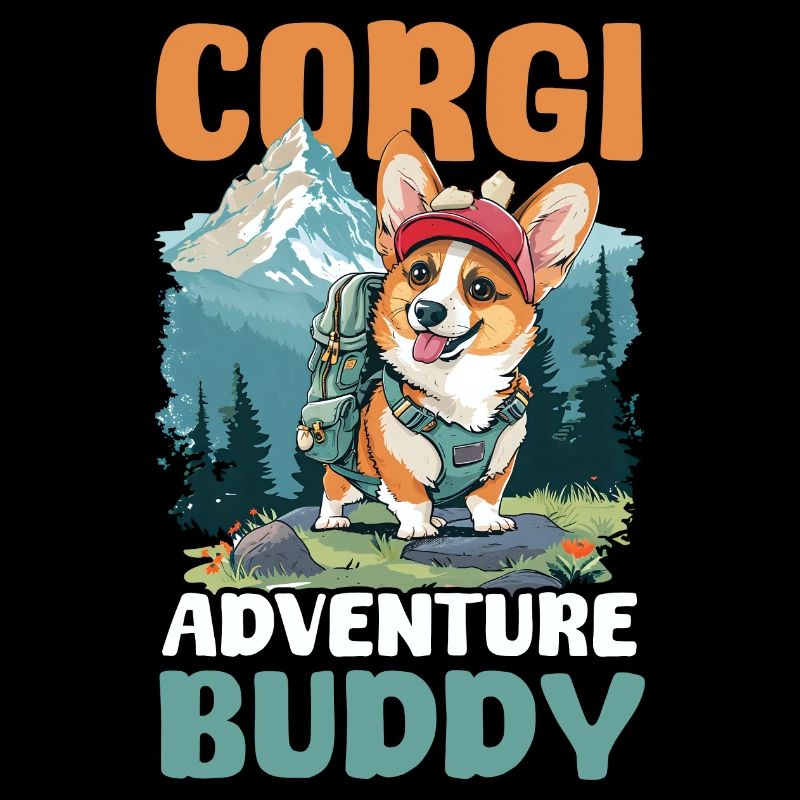 Corgi Maman Papa Corgi Copain D’aventure