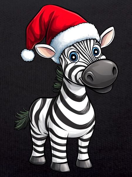 Weihnachtsmann Zebra
