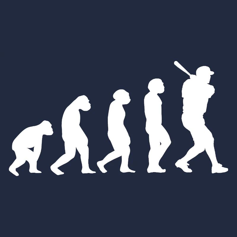 Baseballspieler Evolution Baseball