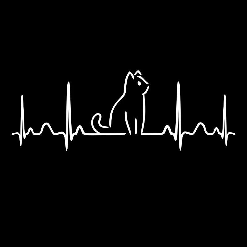 Katze Heartbeat Cat Lady