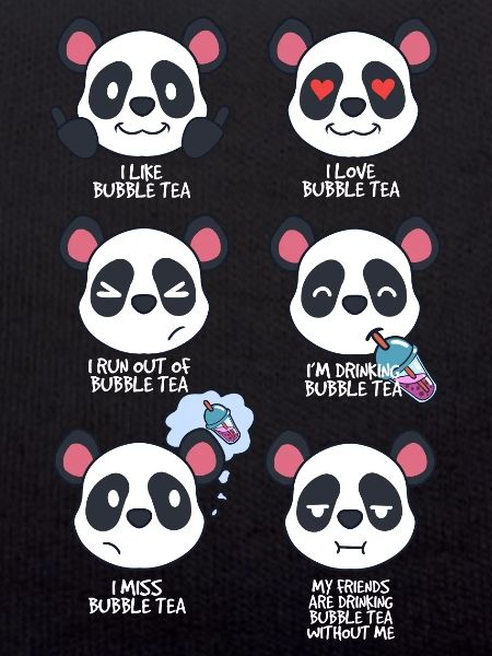 Panda und Bubble Tea