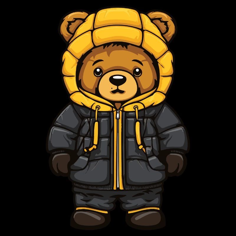 Bär Winter Comic Niedlich