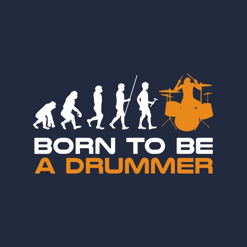 Schlagzeug Shirt Drummer Geschenk · Evolution