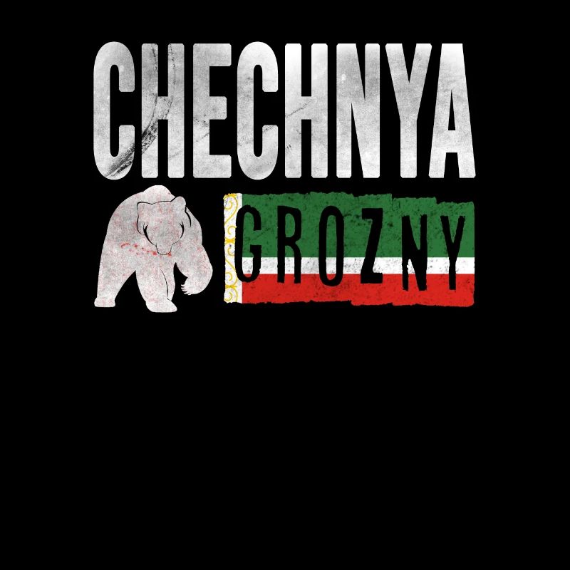 Chechnya Flag, Grozny Chechnya, Chechen