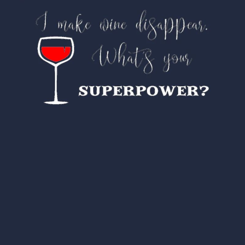 Neues Weintrinkergeschenk Ich lasse Wein verschwinden