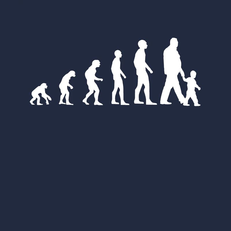 t shirt evolution papa humor kündigt schwangerschaft