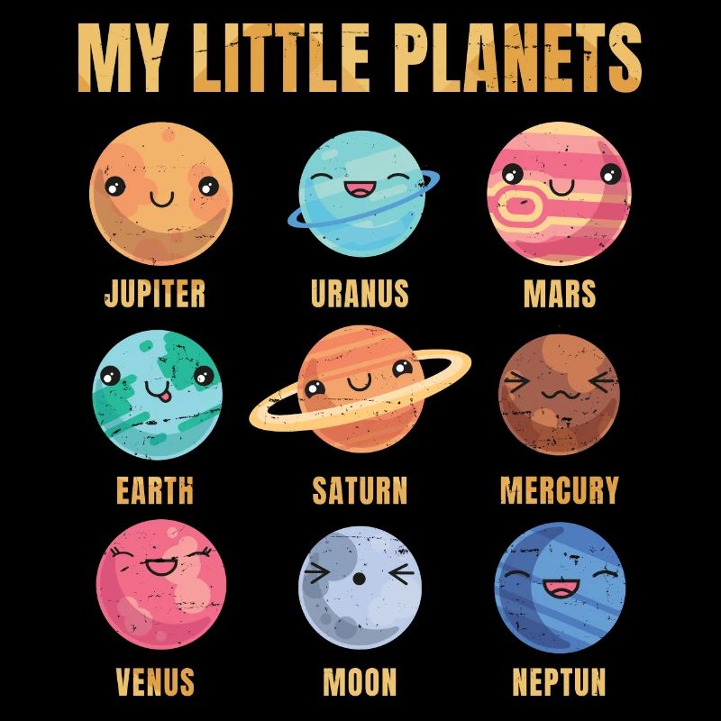 Solar System - Cute Planets - Planet - Galaxy