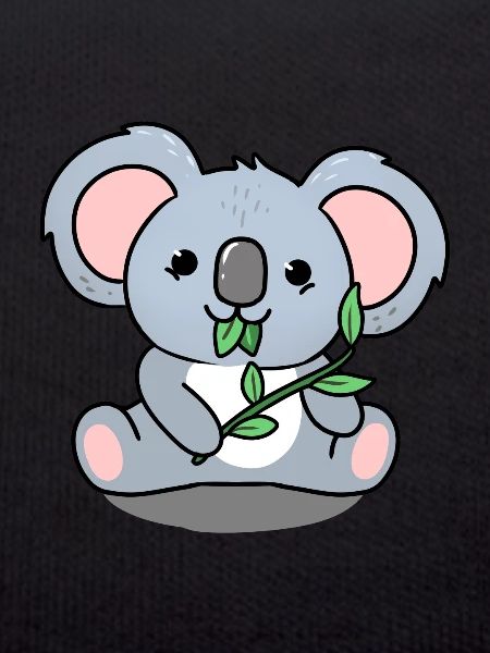 Koala der Blätter isst