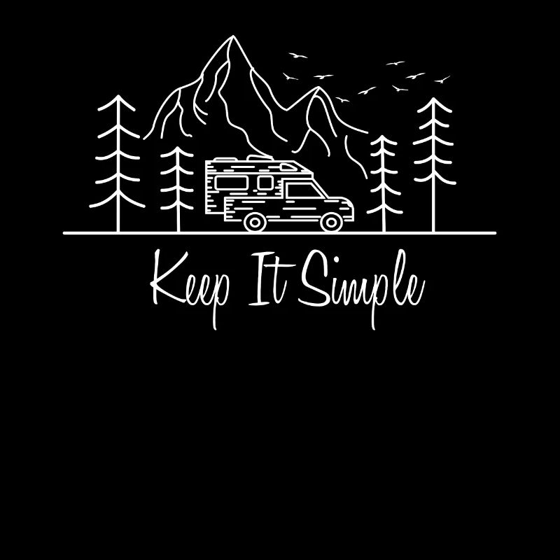 Pick-Up Camper Van Camping Life Camper Geschenk