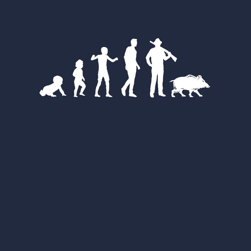 evolution hunter humor hunting man grandpa gift
