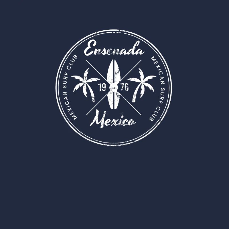 Retro Ensenada Mexico Beach Vacances Souvenir