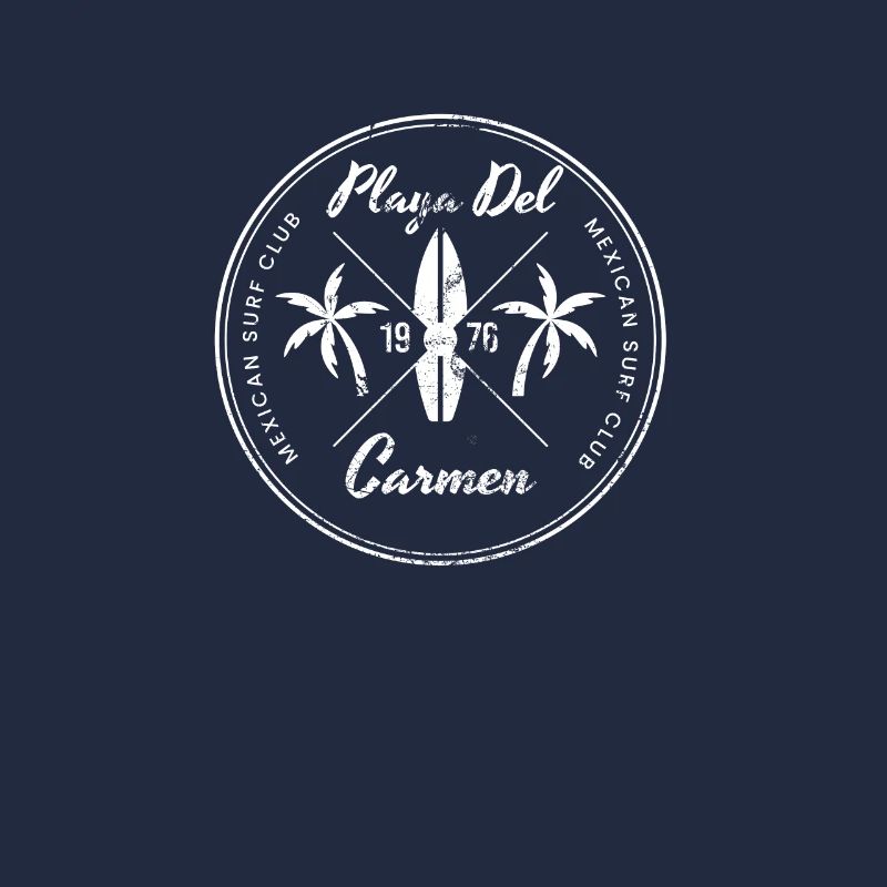 Retro Playa Del Carmen Mexico Beach Vacation