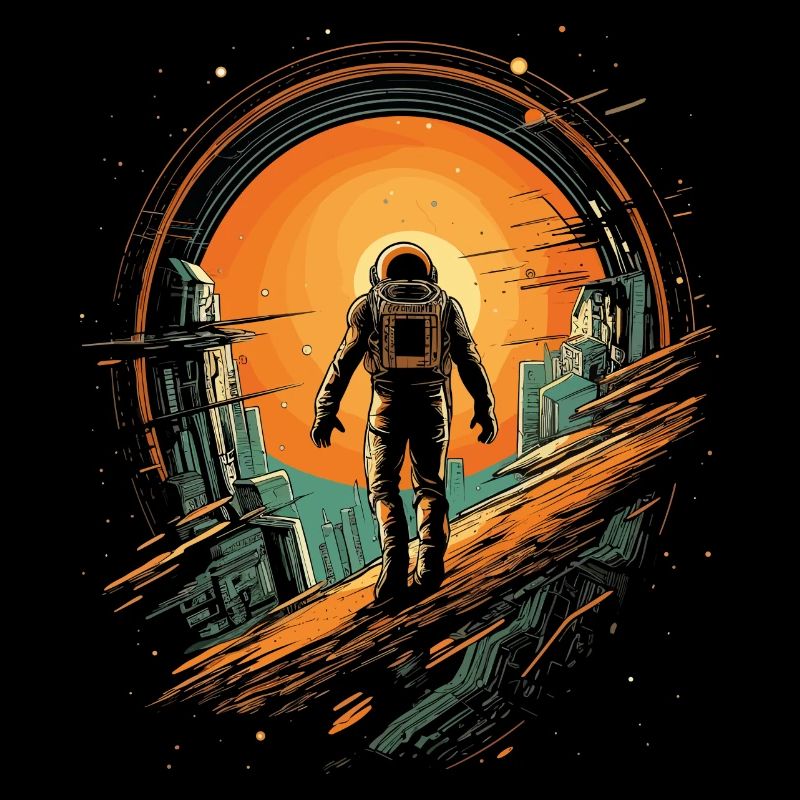 Astronaute de science-fiction Raumfahrer Design