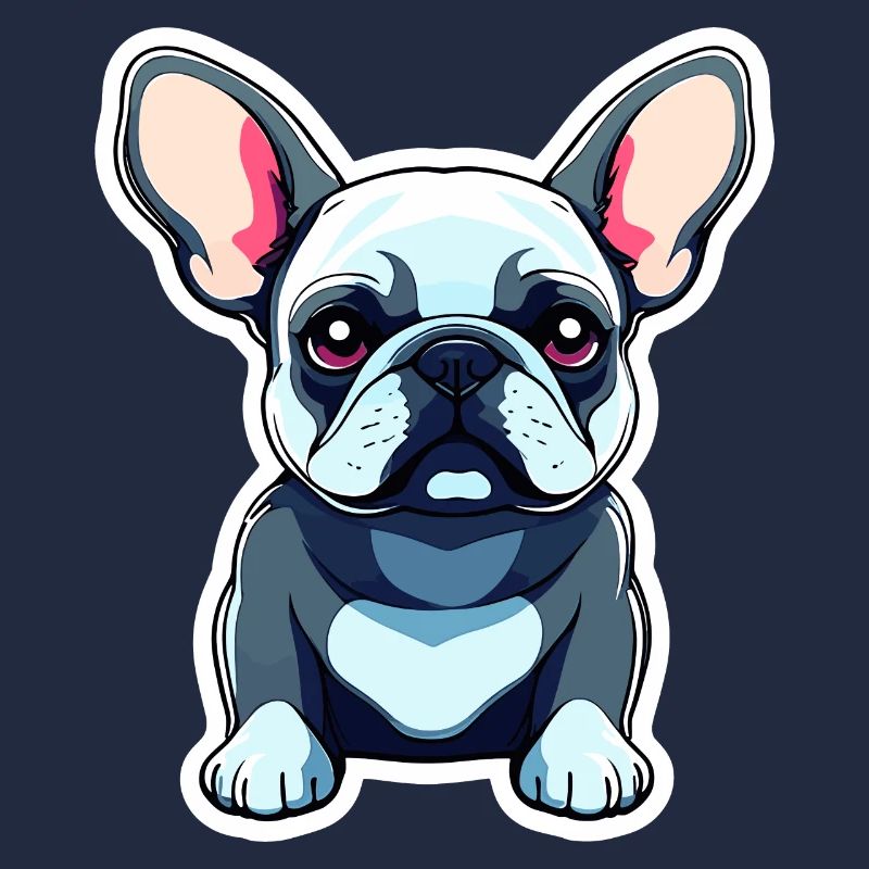 Illustration de chien bouledogue français
