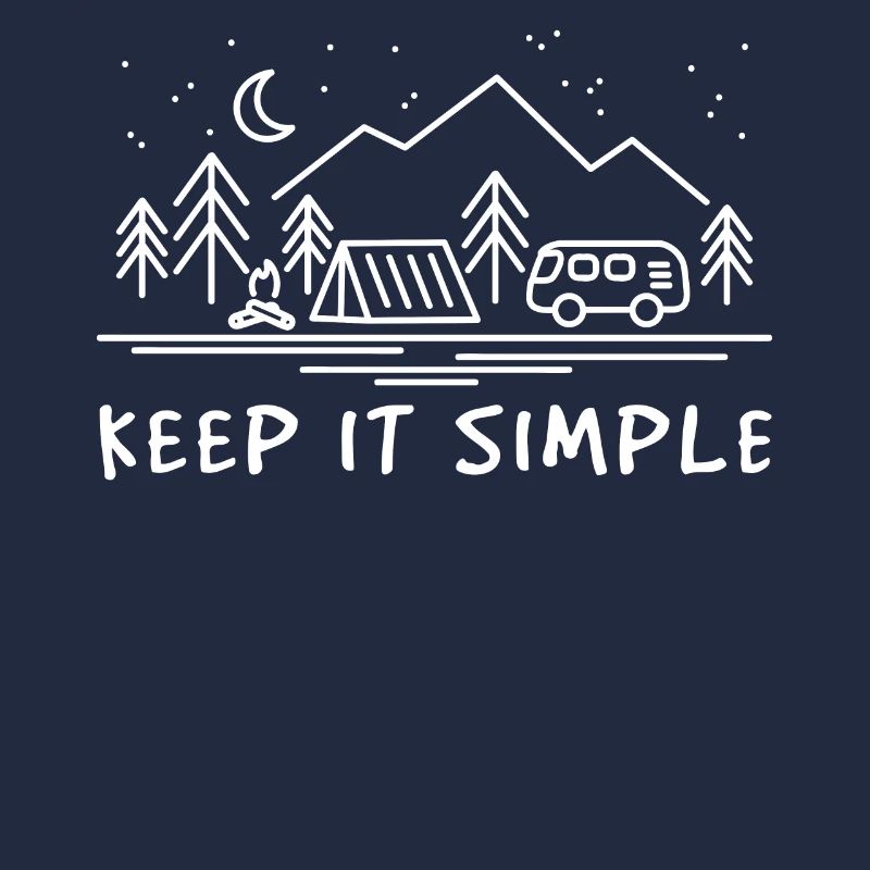 Camper Keep Simple Lagerfeuer Camping