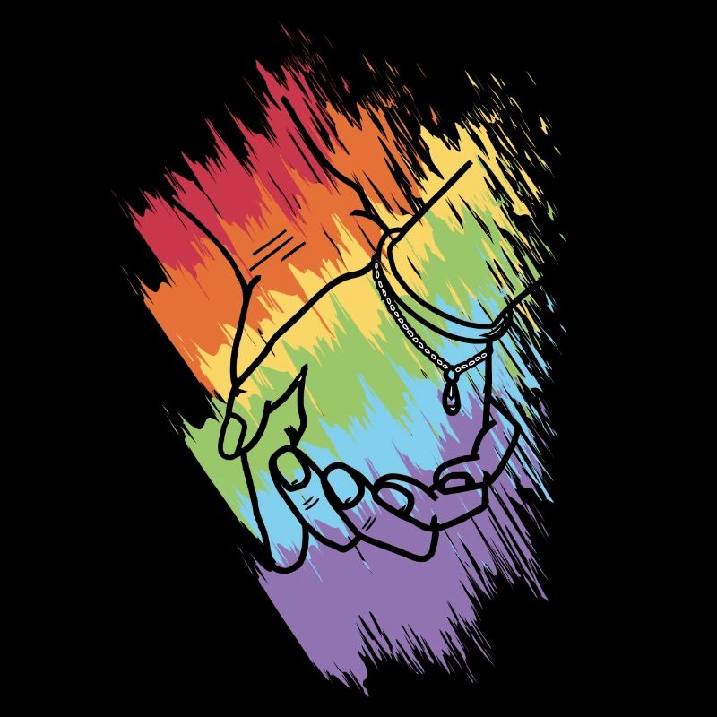 Hands hold rainbow 3